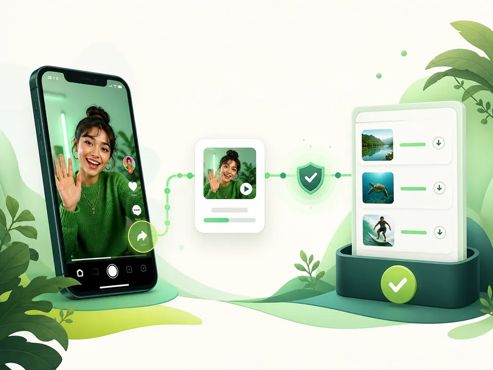 SaveTK app download workflow across desktop and mobile