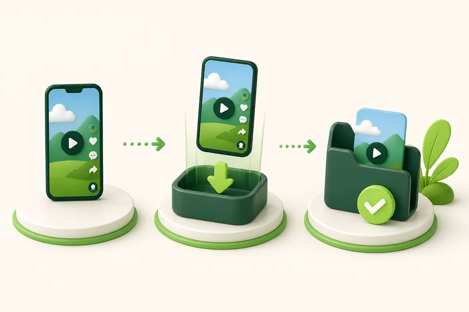 SaveTK public media download workflow illustration
